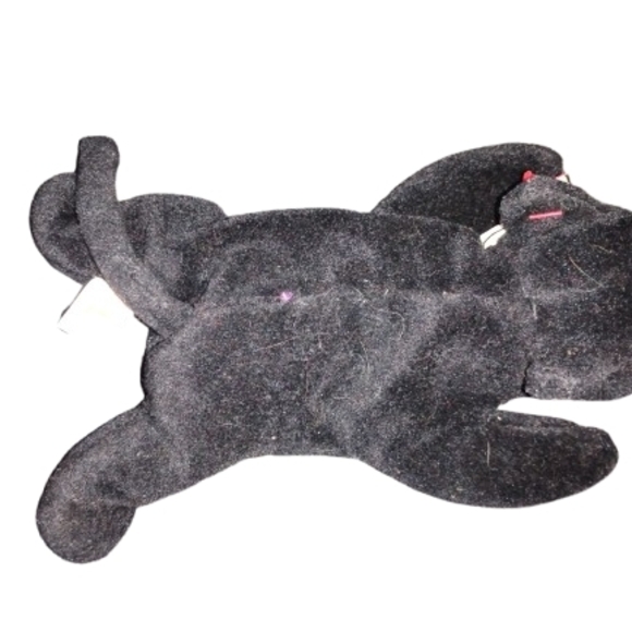 VTG Ty Beanie Baby Black Cat 4064 Velvet Style Dec 16 1995 Rare Tush Tag - Picture 5 of 5